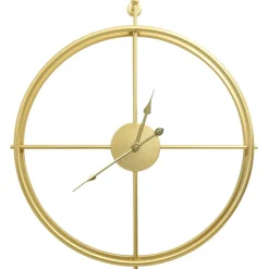 vidaXL Wandklok 52 cm ijzer goudkleurig