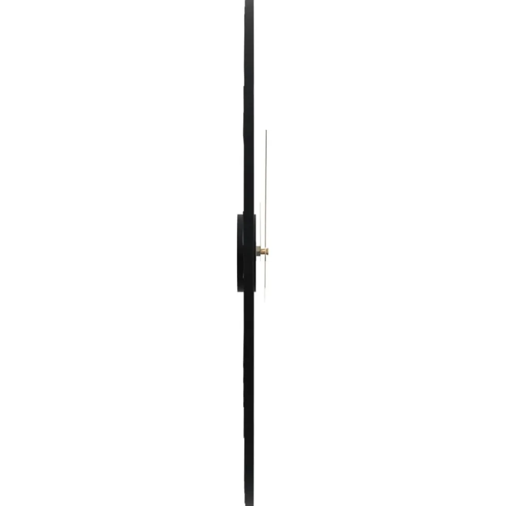 vidaXL Wandklok Ø50 cm ijzer zwart