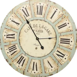 vidaXL Wandklok 60 cm MDF meerkleurig