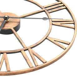 vidaXL Wandklok 40 cm metaal goudkleurig
