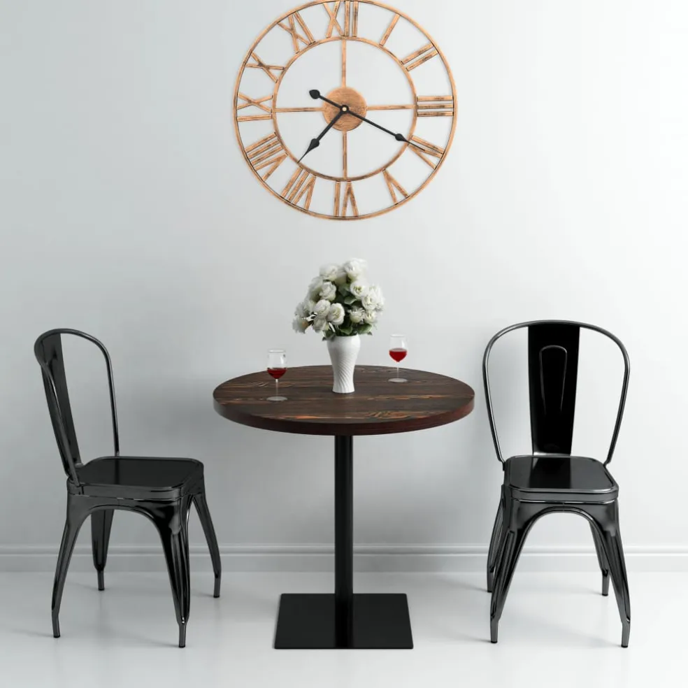 vidaXL Wandklok 40 cm metaal goudkleurig