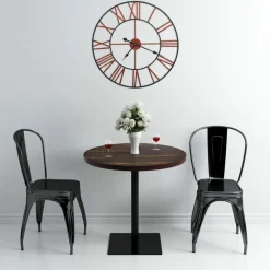 vidaXL Wandklok 58 cm metaal rood