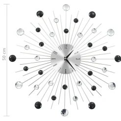 vidaXL Wandklok met quartz-mechanisme 50 cm modern ontwerp