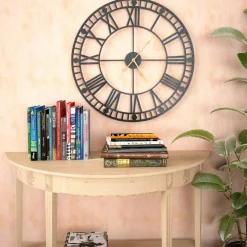 vidaXL Wandklok vintage-stijl met quartz-mechanisme XXL 60 cm metaal