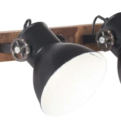 vidaXL Wandlamp industrieel E27 65x25 cm zwart