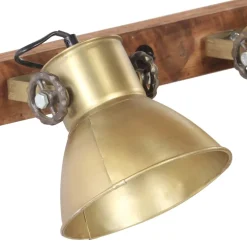 vidaXL Wandlamp industrieel E27 90x25 cm messingkleurig