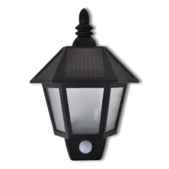 vidaXL Wandlamp solar met bewegingsensor 2 st
