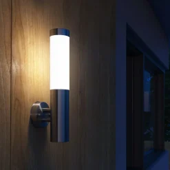 vidaXL Wandlamp voor binnen en buiten waterdicht RVS