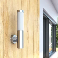 vidaXL Wandlamp voor binnen en buiten waterdicht RVS