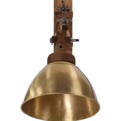 vidaXL Wandlamp 25 W E27 antiek messingkleurig