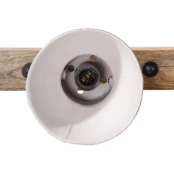 vidaXL Wandlamp 25 W E27 65x25 cm verweerd rood