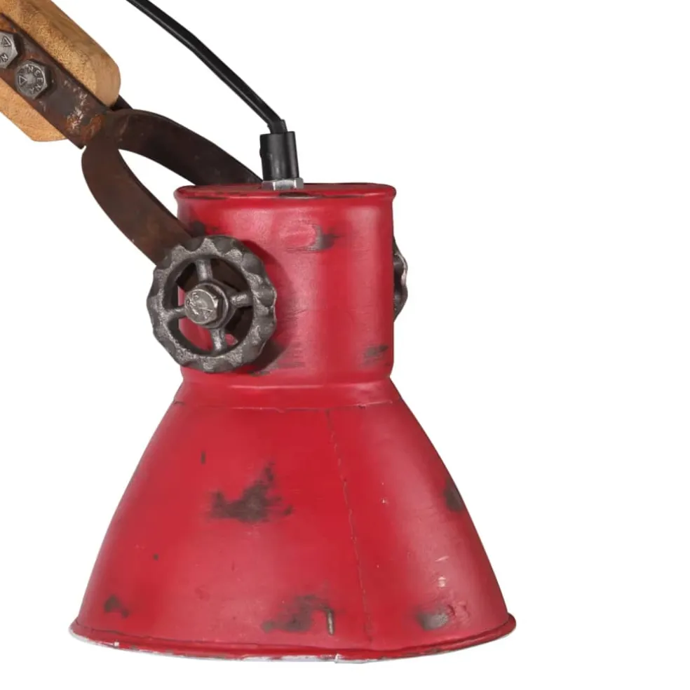 vidaXL Wandlamp 25 W E27 96x15x20 cm verweerd rood