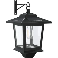 vidaXL Wandlamp with LED Bulb 2 st Zwart 19 x 14 x 25 cm RVS en ABS