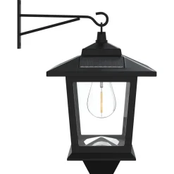 vidaXL Wandlamp with LED Bulb 2 st Zwart 19 x 14 x 25 cm RVS en ABS