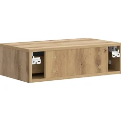 vidaXL Wandmontage Zijtafel 59 x 34,5 x 17 cm Bewerkt hout