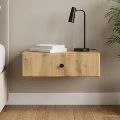 vidaXL Wandmontage Zijtafel 59 x 34,5 x 17 cm Bewerkt hout