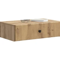 vidaXL Wandmontage Zijtafel 59 x 34,5 x 17 cm Bewerkt hout