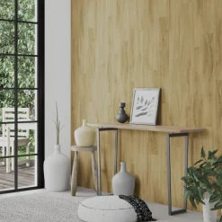 vidaXL Wandpanelen 15 st Licht Bruin PVC