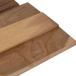vidaXL Wandpanelen 10 st Naturel 56 x 18 x 2 cm Massief Teakhout