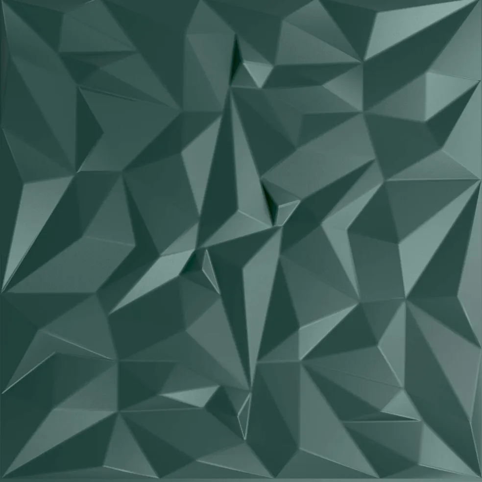 vidaXL Wandpanelen 12 st 50 x 50 cm Amethist Groen XPS Schuim