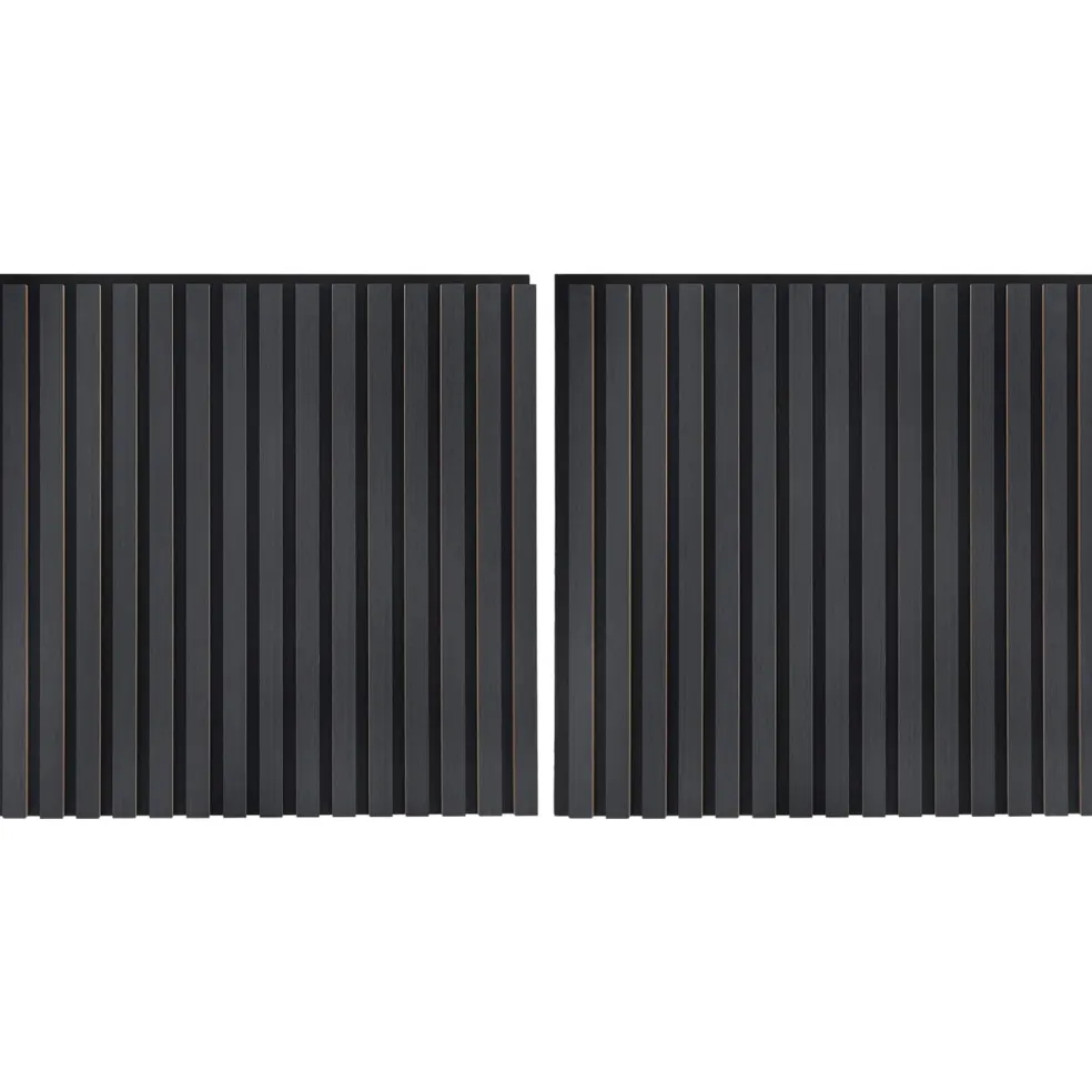vidaXL Wandpanelen 2 st 60,5 x 60 cm Antracietkleurig