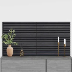 vidaXL Wandpanelen 2 st 60,5 x 60 cm Antracietkleurig