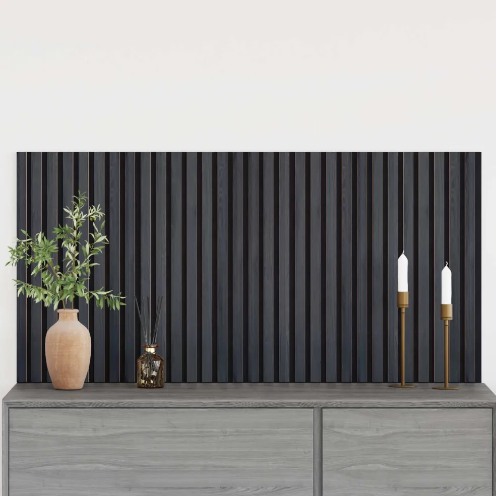 vidaXL Wandpanelen 2 st 60,5 x 60 cm Antracietkleurig