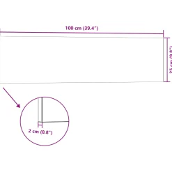vidaXL Wandpanelen 10 st 100 x 25 cm Antraciet EPS-schuim