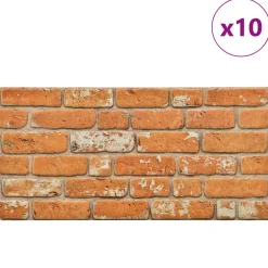 vidaXL Wandpanelen 10 st 100 x 50 cm Baksteen EPS-schuim