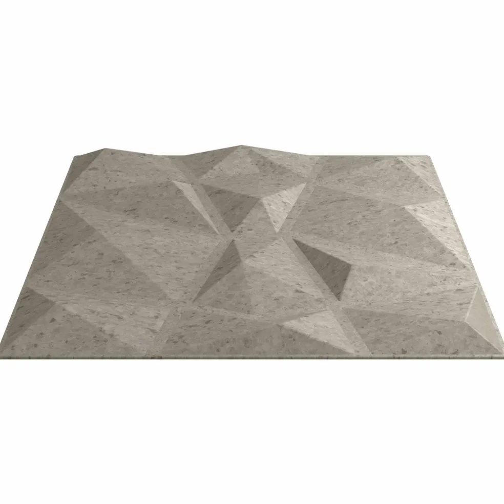 vidaXL Wandpanelen 24 st 50 x 50 cm Betongrijs XPS Schuim