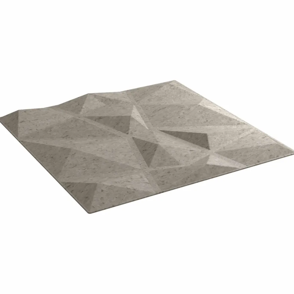 vidaXL Wandpanelen 24 st 50 x 50 cm Betongrijs XPS Schuim