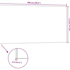 vidaXL Wandpanelen 5 st 100 x 50 cm Bruin EPS-schuim