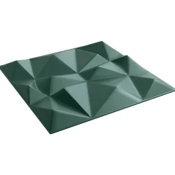 vidaXL Wandpanelen 12 st 50 x 50 cm Diamant Groen XPS Schuim