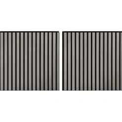 vidaXL Wandpanelen 2 st 60,5 x 60 cm Grijs
