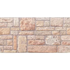 vidaXL Wandpanelen 10 st 100 x 50 cm Lichtbruin en wit EPS-schuim