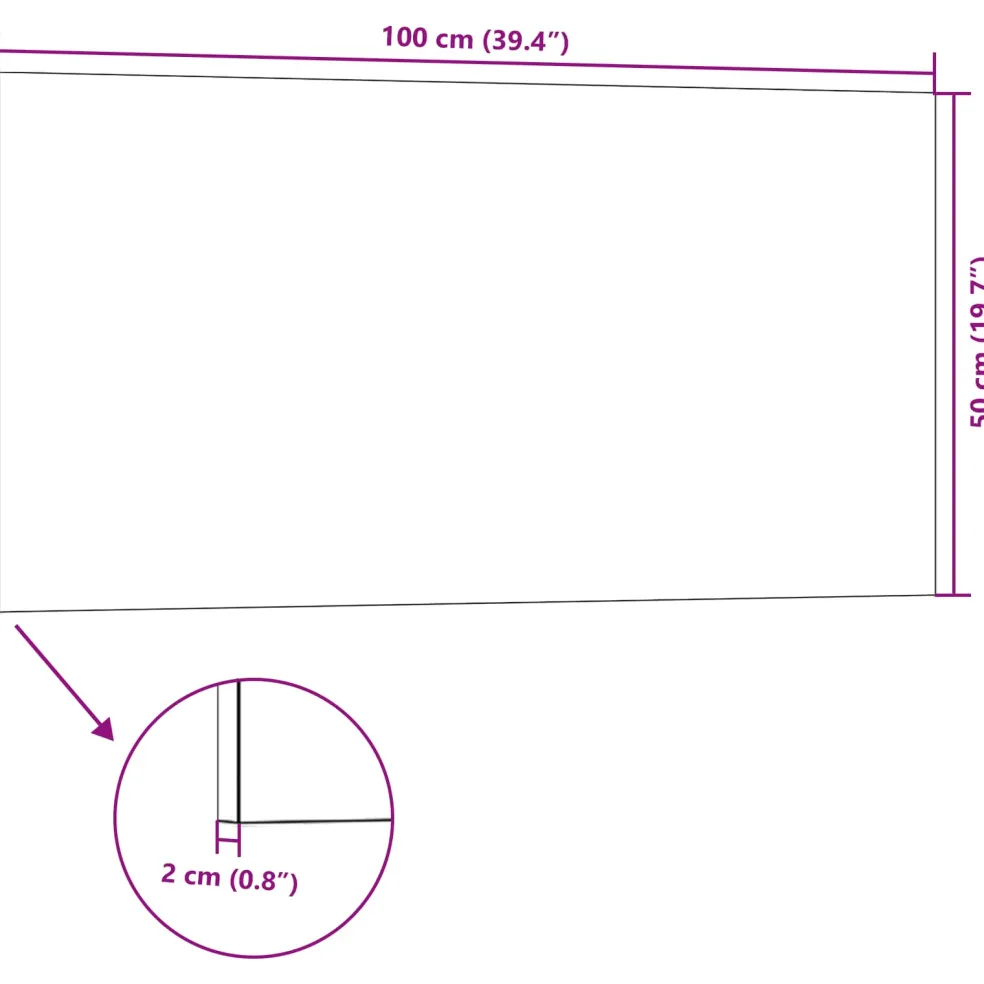 vidaXL Wandpanelen 10 st 100 x 50 cm Licht Bruin EPS-schuim
