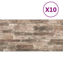 vidaXL Wandpanelen 10 st 100 x 50 cm Meerkleurig EPS-schuim