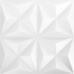 vidaXL Wandpanelen 12 st 50 x 50 cm Origami Wit XPS Schuim