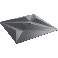 vidaXL Wandpanelen 12 st 50 x 50 cm Ster Grijs XPS Schuim