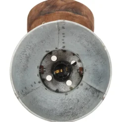 vidaXL Wand-/plafondlampen industrieel 2 st E27 20x25 cm zilverkleurig
