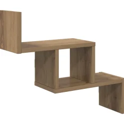 vidaXL Wandplank Artisanaal eiken 48 x 15 x 42 cm Bewerkt hout