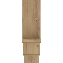 vidaXL Wandplank Artisanaal eiken 87 x 17 x 75 cm Bewerkt hout