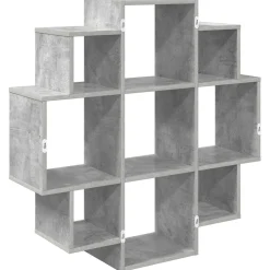 vidaXL Wandplank Betongrijs 90 x 25 x 90 cm Bewerkt hout