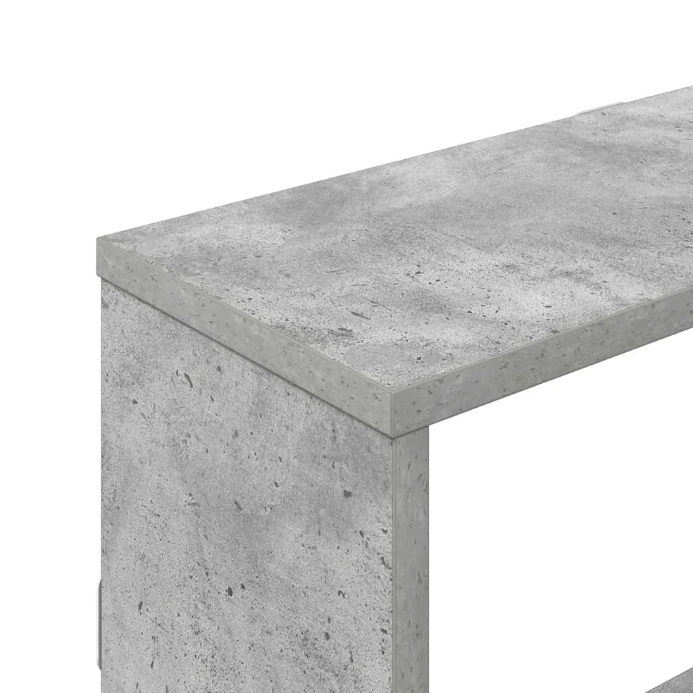 vidaXL Wandplank Betongrijs 122 x 18 x 60 cm Bewerkt hout