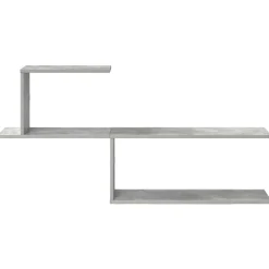 vidaXL Wandplank Betongrijs 122 x 18 x 60 cm Bewerkt hout