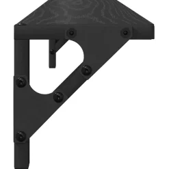 vidaXL Wandplanken 2 st Zwart Eiken 60 x 15 x 15,5 cm Bewerkt hout