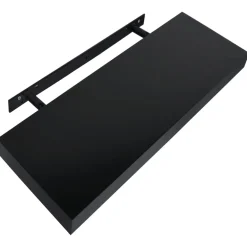 vidaXL Wandplanken zwevend 2 st 40x20x3,8 cm zwart
