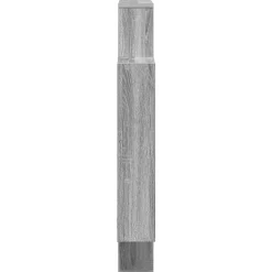 vidaXL Wandplank Grijs Sonoma 100 x 13 x 100 cm Bewerkt hout