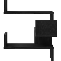 vidaXL Wandplank Muurmontage Zwart Eiken 40 x 40 x 49,5 cm