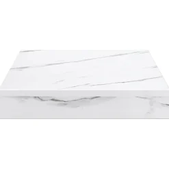 vidaXL Wandplank Muurmontage Wit Marmer 23 x 23,5 x 3,8 cm